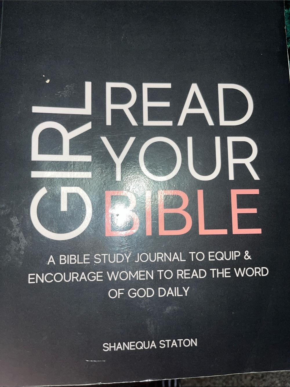 Read Your Bible - Bible Study Journal (Black with Pink/White Text)